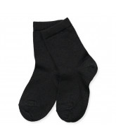 Sorte uld/bomuld strømper