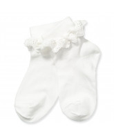 Hvide flæse strømper