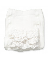 Hvide flæse strømpebukser