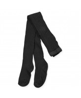 Sorte rib strømpebukser