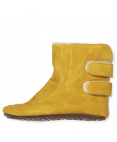 Mustard uld hjemmesko