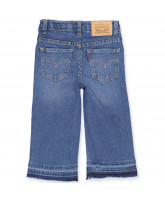 Cropped wide leg jeans