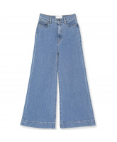 Organic Bellis blue wide jeans