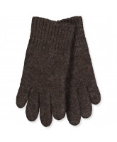 Dark brown fingervanter