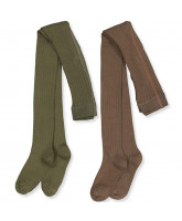 2 pak rib strømpebukser