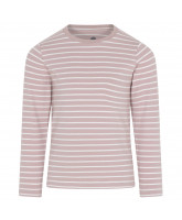 Shadow gray stribet bluse