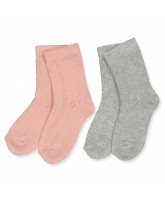 2 pak pointelle strømper