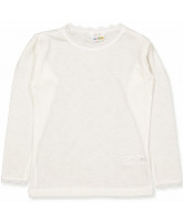 Offwhite uld/silke bluse