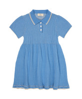 Organic rib polo kjole