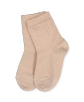 Rose dust rib strømper