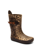 Leopard gummistøvler