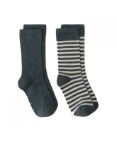 2-pak rib strømper