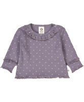 Organic Dot rib bluse