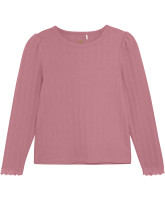 Organic pointelle bluse