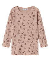 Nmfwang merinould rib bluse