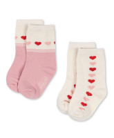 2-pak Jaquard strømper