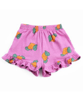 Organic Tangerine Ruffled shorts